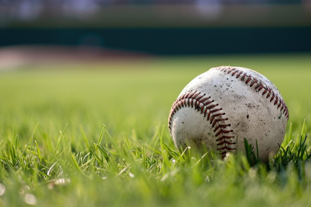 baseball, ball, field, grass, nature, sport, game, stadium, green, lawn